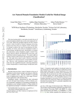 Are Natural Domain Foundation Models Useful for Medical Image
  Classification?