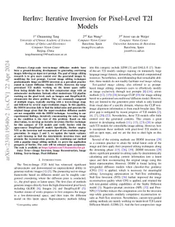 IterInv: Iterative Inversion for Pixel-Level T2I Models