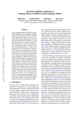 Towards A Holistic Landscape of Situated Theory of Mind in Large
  Language Models