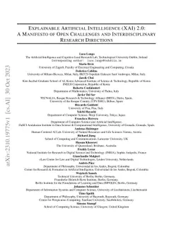 Explainable Artificial Intelligence (XAI) 2.0: A Manifesto of Open
  Challenges and Interdisciplinary Research Directions