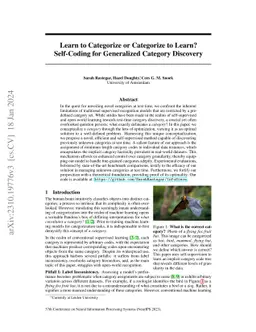 Learn to Categorize or Categorize to Learn? Self-Coding for Generalized
  Category Discovery