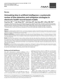 Unmasking Bias in AI: A Systematic Review of Bias Detection and
  Mitigation Strategies in Electronic Health Record-based Models