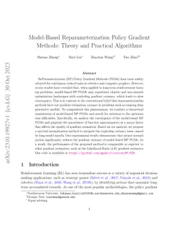 Model-Based Reparameterization Policy Gradient Methods: Theory and
  Practical Algorithms