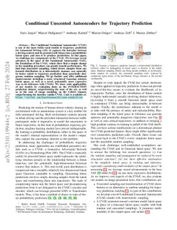 Conditional Unscented Autoencoders for Trajectory Prediction
