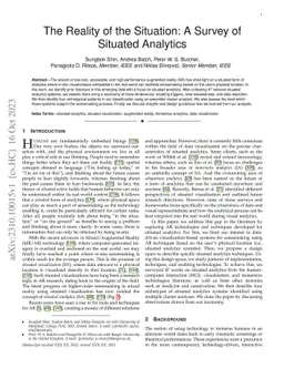 The Reality of the Situation: A Survey of Situated Analytics