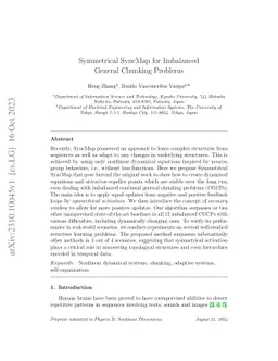 Symmetrical SyncMap for Imbalanced General Chunking Problems