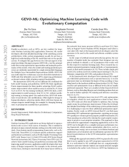 GEVO-ML: Optimizing Machine Learning Code with Evolutionary Computation