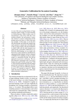 Generative Calibration for In-context Learning