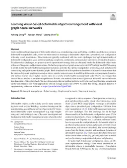 Learning visual-based deformable object rearrangement with local graph
  neural networks