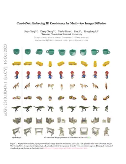 ConsistNet: Enforcing 3D Consistency for Multi-view Images Diffusion