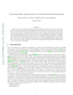 Contextual Data Augmentation for Task-Oriented Dialog Systems