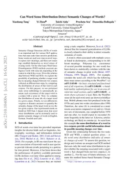 Can Word Sense Distribution Detect Semantic Changes of Words?