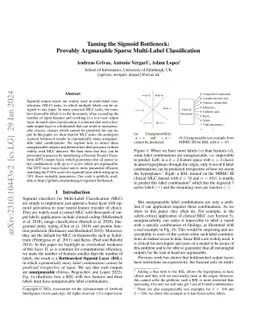 Taming the Sigmoid Bottleneck: Provably Argmaxable Sparse Multi-Label
  Classification