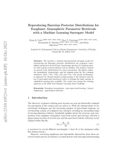 Reproducing Bayesian Posterior Distributions for Exoplanet Atmospheric
  Parameter Retrievals with a Machine Learning Surrogate Model