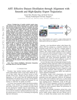 AST: Effective Dataset Distillation through Alignment with Smooth and
  High-Quality Expert Trajectories
