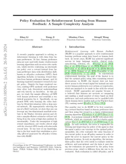 Sample Complexity of Preference-Based Nonparametric Off-Policy
  Evaluation with Deep Networks