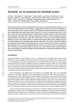 TacticAI: an AI assistant for football tactics