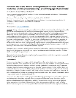 ForceGen: End-to-end de novo protein generation based on nonlinear
  mechanical unfolding responses using a protein language diffusion model