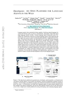 OpenAgents: An Open Platform for Language Agents in the Wild