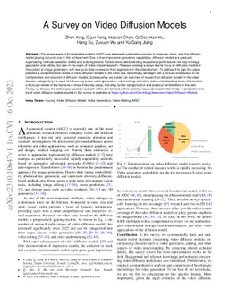 A Survey on Video Diffusion Models
