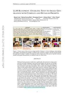 LLM Blueprint: Enabling Text-to-Image Generation with Complex and
  Detailed Prompts