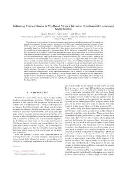 Enhancing Trustworthiness in ML-Based Network Intrusion Detection with
  Uncertainty Quantification