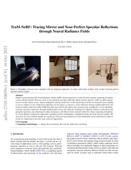 TraM-NeRF: Tracing Mirror and Near-Perfect Specular Reflections through
  Neural Radiance Fields
