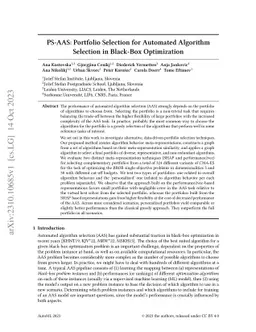PS-AAS: Portfolio Selection for Automated Algorithm Selection in
  Black-Box Optimization