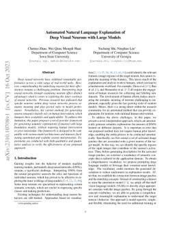 Automated Natural Language Explanation of Deep Visual Neurons with Large
  Models