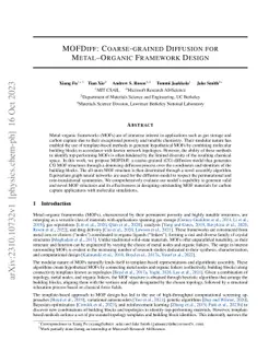 MOFDiff: Coarse-grained Diffusion for Metal-Organic Framework Design