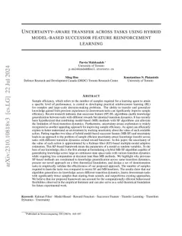 Uncertainty-aware transfer across tasks using hybrid model-based
  successor feature reinforcement learning