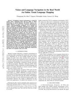 Vision and Language Navigation in the Real World via Online Visual
  Language Mapping