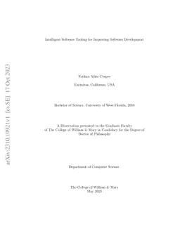 Intelligent Software Tooling for Improving Software Development