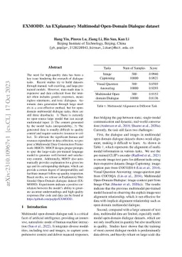 EXMODD: An EXplanatory Multimodal Open-Domain Dialogue dataset