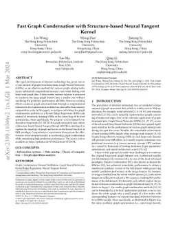 Fast Graph Condensation with Structure-based Neural Tangent Kernel