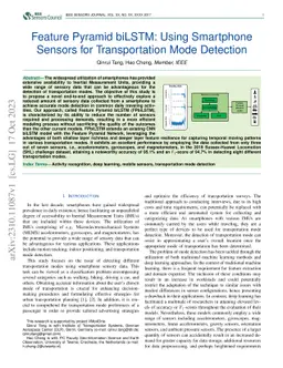 Feature Pyramid biLSTM: Using Smartphone Sensors for Transportation Mode
  Detection