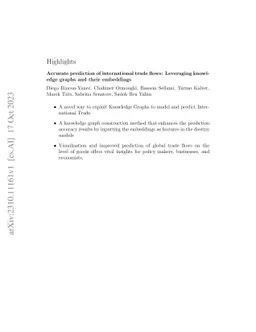 Accurate prediction of international trade flows: Leveraging knowledge
  graphs and their embeddings