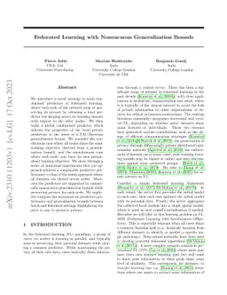 Federated Learning with Nonvacuous Generalisation Bounds