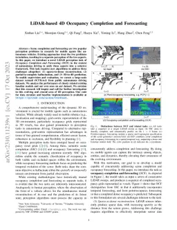 LiDAR-based 4D Occupancy Completion and Forecasting