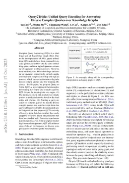 Query2Triple: Unified Query Encoding for Answering Diverse Complex Queries over Knowledge Graphs