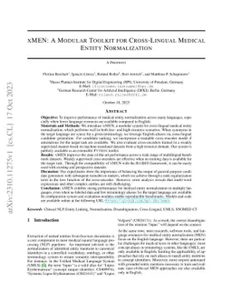 xMEN: A Modular Toolkit for Cross-Lingual Medical Entity Normalization