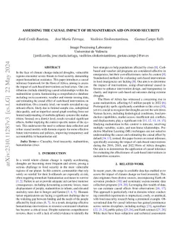 Assessing the Causal Impact of Humanitarian Aid on Food Security