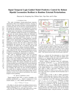 Signal Temporal Logic-Guided Model Predictive Control for Robust Bipedal
  Locomotion Resilient to Runtime External Perturbations