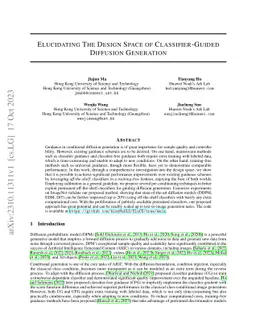 Elucidating The Design Space of Classifier-Guided Diffusion Generation