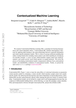 Contextualized Machine Learning