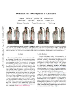 4K4D: Real-Time 4D View Synthesis at 4K Resolution