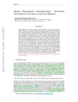 Group Preference Optimization: Few-Shot Alignment of Large Language
  Models