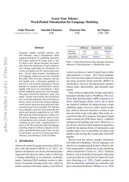 Learn Your Tokens: Word-Pooled Tokenization for Language Modeling