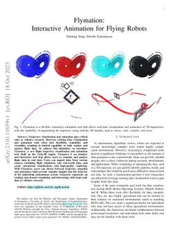 Flymation: Interactive Animation for Flying Robots
