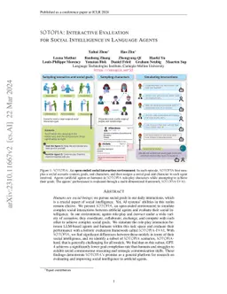 SOTOPIA: Interactive Evaluation for Social Intelligence in Language
  Agents